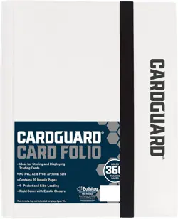 9-Pocket Trading Card Pro-Folio - Holds 360 Cards, Acid-Free, White - Image 5