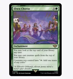 Elven Chorus - The Lord of the Rings (LTR) - MTG Rare #160 | Regular Card - Image 1