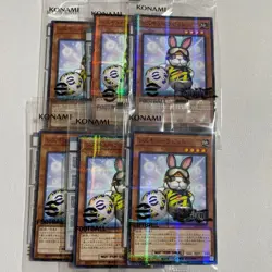 6 set Yugioh × eFootball Promo Rescue Rabbit & NEYMAR JR Token Japanese Card - Image 1