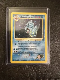 Pokemon Gym Challenge Giovanni's Gyarados Holo Card 5/132 Excellent Condition - Image 1