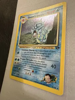 Pokemon Gym Challenge Giovanni's Gyarados Holo Card 5/132 Excellent Condition - Image 4