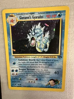 Pokemon Gym Challenge Giovanni's Gyarados Holo Card 5/132 Excellent Condition - Image 5