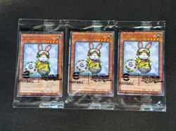 3 set Yugioh × eFootball Promo Rescue Rabbit & NEYMAR JR Token Japanese Card - Image 1