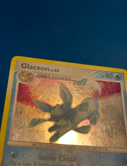 Swirled Pokemon TCG Glaceon LV.44 Holo Rare Card Majestic Dawn 5/100 Holo - Image 4