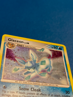Swirled Pokemon TCG Glaceon LV.44 Holo Rare Card Majestic Dawn 5/100 Holo - Image 5