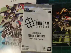 Gundam Card Game: Wings of Advance Starter Deck ST02 Bundle Bandai Complete - Image 1