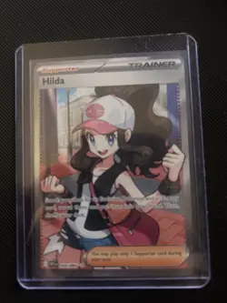 Pokemon TCG Hilda Full Art Trainer White Flare English Card 164/086 NM - Image 1