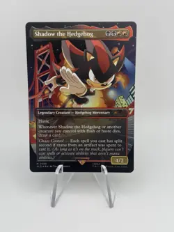 FOIL - Shadow the Hedgehog ✨ Secret Lair x Sonic - NM Magic MTG - NEW, IN HAND - Image 1