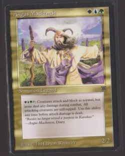 English Angus Mackenzie MTG Legends Magic NM - Image 1