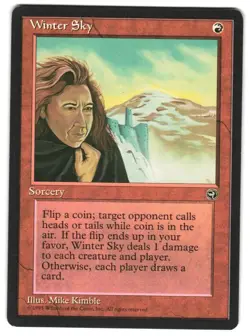 MTG Winter Sky Homelands HML Reserved List Rare Coin Flip Sorcery Unplayed NM - Image 1
