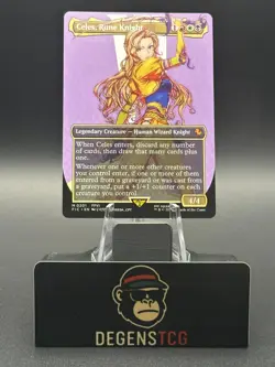 Celes, Rune Knight 0201 Borderless Commander Final Fantasy Regular non foil MTG - Image 1