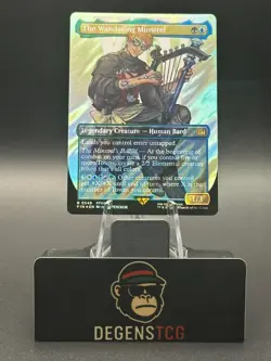 The Wandering Minstrel 0548 (Borderless) (Surge Foil) Final Fantasy Foil MTG - Image 1