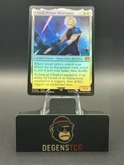 Cloud, Midgar Mercenary 0010 Final Fantasy Foil MTG english - Image 1