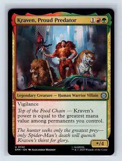 Kraven, Proud Predator #132 Regular Uncommon MTG 2025 Marvel's Spider-Man (SPM) - Image 1