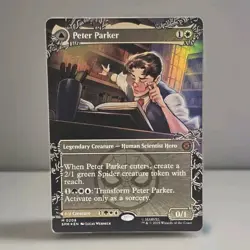 MTG - Peter Parker/Amazing Spider-Man FOIL Borderless* SPM #0208 NM/M Mythic - Image 4