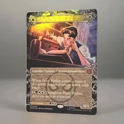 MTG - Peter Parker/Amazing Spider-Man FOIL Borderless* SPM #0208 NM/M Mythic - Image 5