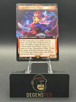 Gogo, Mysterious Mime extended art Commander Final Fantasy Regular non foil MTG - Image 1