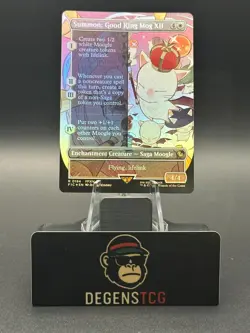 Summon: Good King Mog XII 0194 (Borderless) Commander: Final Fantasy Foil MTG - Image 1