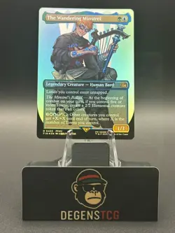 The Wandering Minstrel 0403 (Borderless) Final Fantasy Foil MTG - Image 1