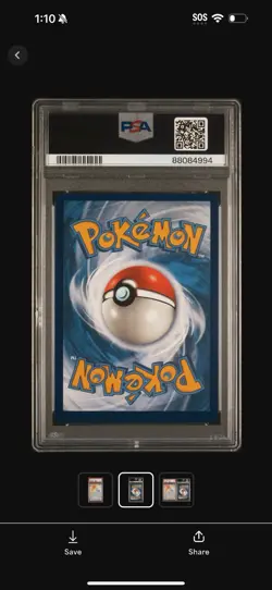 2022 POKEMON SWORD & SHIELD BRILLIANT STARS #175 FULL ART/WHIMSICOTT VSTAR PSA 8 - Image 3
