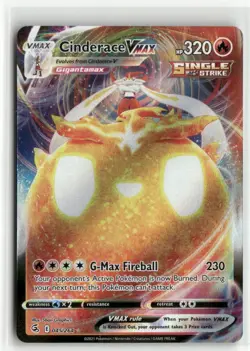 Cinderace VMAX Ultra Rare 045/264 - Fusion Strike - Pokemon TCG NM - Image 1