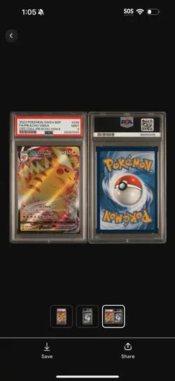 2023 POKEMON SWSH BLACK STAR PROMO #286 FULL ART/PIKACHU VMAX PSA 9 - Image 4