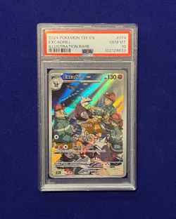 PSA 10 Excadrill #174 Temporal Forces 2024 Pokemon GEM MINT - Image 1