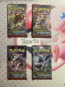 Pokemon TCG: (4) XY BreakThrough Booster Packs 2015 (Complete Art-Set) - Image 1