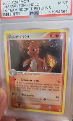 PSA 9 CHARMELEON SECRET HOLO TEAM ROCKET RETURNS POKEMON (WITH SWIRL!) - Image 5