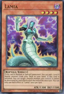 Yugioh Asian-English Lamia CR09-AE097 Ultra Rare - Image 1