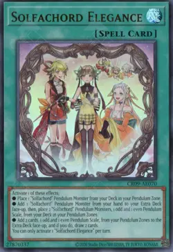 Yugioh Asian-English Solfachord Elegance CR09-AE070 Ultra Rare - Image 1