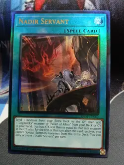 Yugioh Nadir Servant Prismatic Ultimate RA01-EN062 1st Ed Near Mint - Image 1