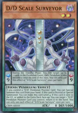 Yugioh Asian-English D/D Scale Surveyor CR09-AE010 Ultra Rare - Image 1