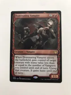 Dominating Vampire Showcase MTG Magic the Gathering Card NM Near Mint VOW - Image 1