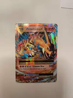 Mega M Charizard EX 13/108 XY Evolution Holo Ultra rare Pokemon Card NM - Image 1