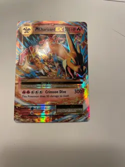 Mega M Charizard EX 13/108 XY Evolution Holo Ultra rare Pokemon Card NM - Image 2