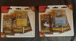 Pokemon TCG Scarlet and Violet Surging Sparks 3 pack Blister & Promo Card (2) - Image 1