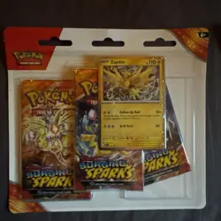 Pokemon TCG Scarlet and Violet Surging Sparks 3 pack Blister & Promo Card (2) - Image 2