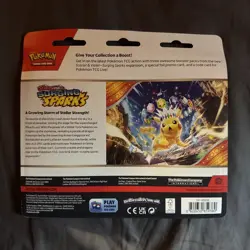 Pokemon TCG Scarlet and Violet Surging Sparks 3 pack Blister & Promo Card (2) - Image 5