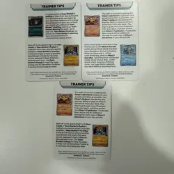 Destined Rivals Build Battle Trainer Tip Cards (3) - Mewtwo, garchomp, ho-oh - Image 2