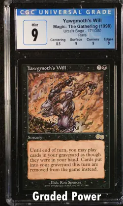 Urza's Saga Yawgmoth's Will CGC 9 (5222) Magic MTG - Image 1