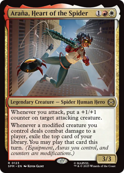 Arana, Heart of the Spider #123 | Near Mint | Marvel's Spider-Man Magic MTG - Image 1
