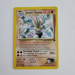 Giovanni's Machamp Holo Pokemon Card 6/132 [In Excellent Condition] - Image 1