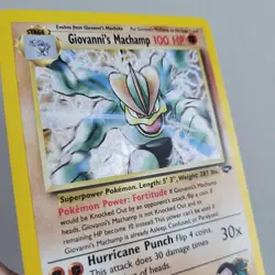 Giovanni's Machamp Holo Pokemon Card 6/132 [In Excellent Condition] - Image 2