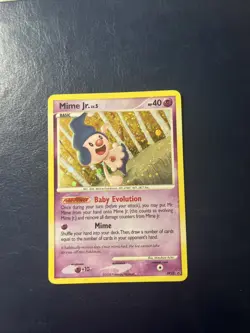 Pokemon Mime Jr. DP22 Diamond & Pearl Holo Black Star Promo LP - SWIRL - Image 1