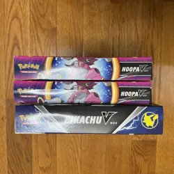 Pokemon TCG: 1x Pikachu V Box + 2x Hoopa V Box In Hand Free Fast Shipping - Image 5