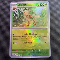 Leafeon 005/131 Masterball Prismatic Evolutions Reverse Holo Pokemon TCG (36) - Image 1