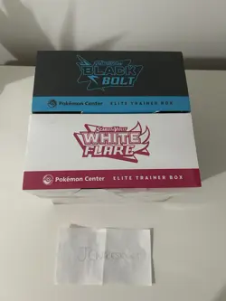 Black Bolt & White Flare Pokemon Center Elite Trainer Boxes ETB Sealed - In Hand - Image 5