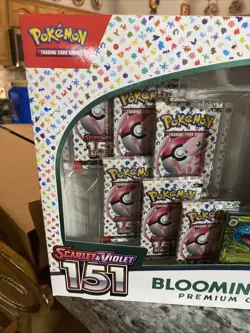 Pokemon TCG: Scarlet & Violet 151 Blooming Waters Premium Collection Worn Box - Image 3
