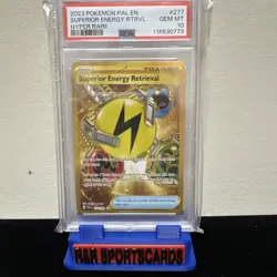 2023 Pokemon Pal En Superior Energy RTRVL #277 Hyper Rare PSA 10 Gem Mint - Image 1
